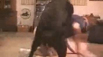 Obedient animal-lover guy has his butt penetrated profoundly