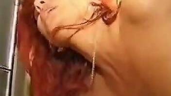 Neat redhead with a lusty pussy getting fucked deep