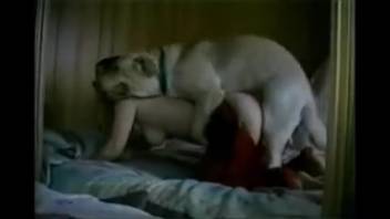 Curvy ass chick being fucked by a filthy beast