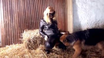 Shaved snatch hottie being screwed by a hot swine